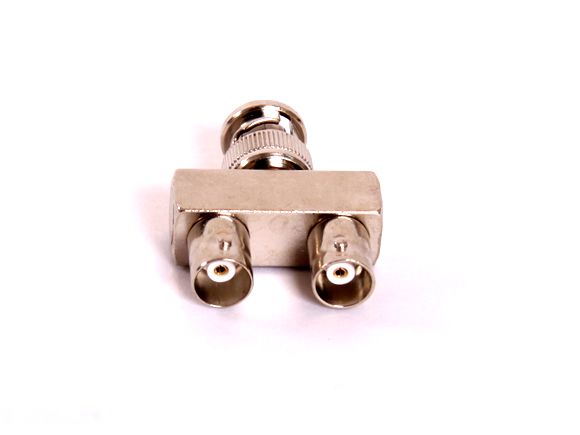 Adaptor T/H BNC-Male/2xBNC-Fe