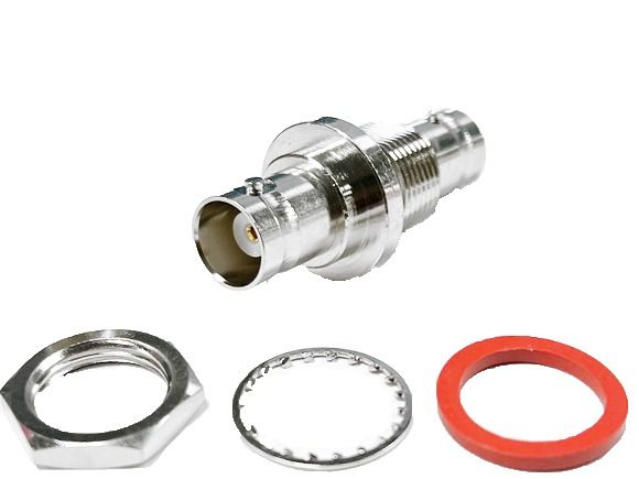 BNC female -> BNC female coax hole mount adapter