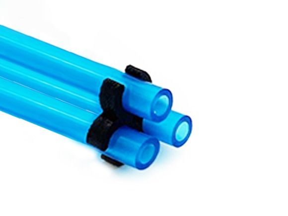 GE tube clip 3P ''Y'' plastic black Ø8mm