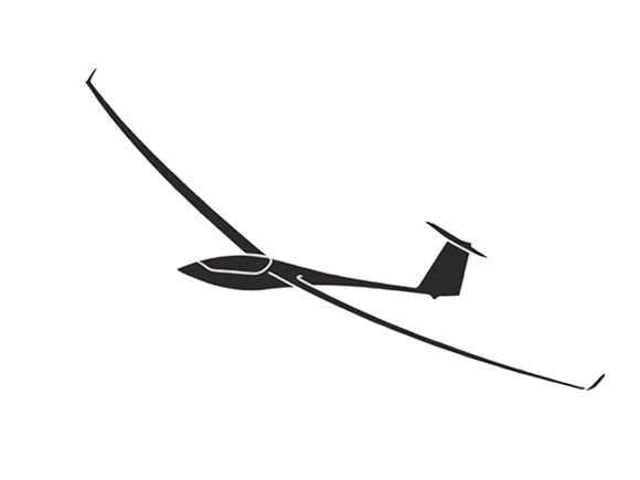 Glider sticker - EB29 15cm