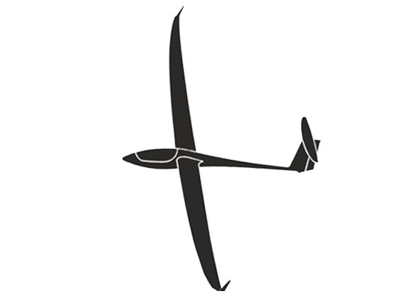Glider sticker - Jonker JS1 15cm