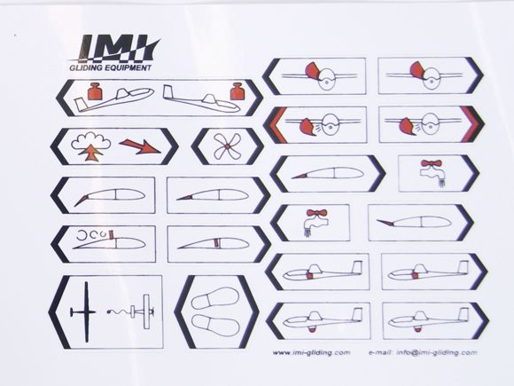 IMI Cockpit placards white