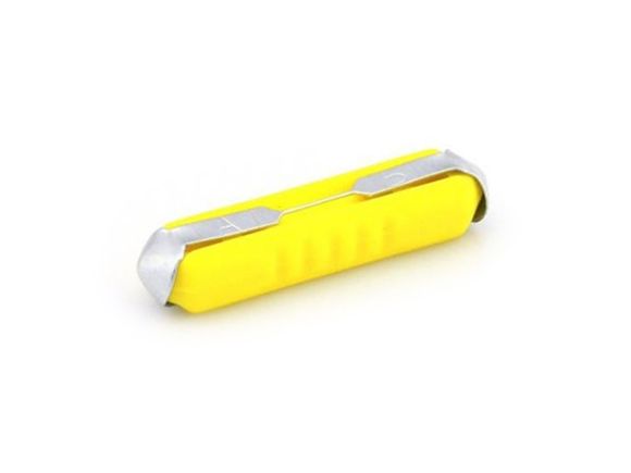 Ceramic fuse / torpedo fuse 5.0 Amp yellow