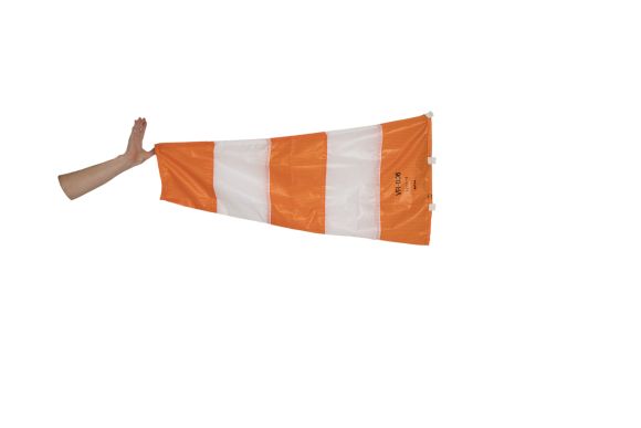 MarS Windsock  Ø33cm/100cm orange/white