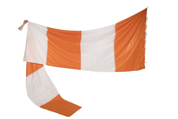 MarS windsock Ø100cm/600cm orange/white