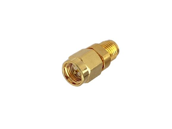 RP-SMA female -> SMA male coax adapter