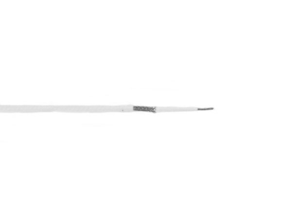 Tefzel wire 1-core shielded AWG22 white