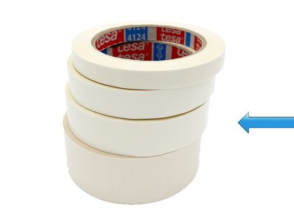 TesaPack PVC filmtape white 25mm