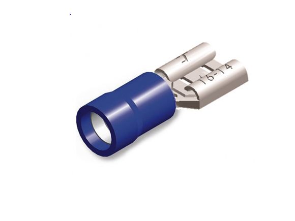 Tirex terminal cable shoe female 4.8mm / 1.5 - 2.5mm² blue