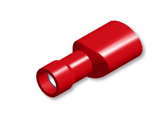 Tirex terminal cable shoe female insulated 2.8mm / 0.5 - 1.5mm² red