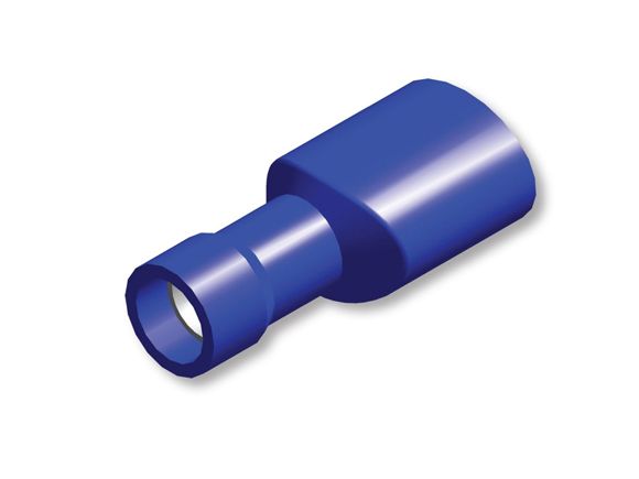 Tirex terminal cable shoe female insulated 6.3mm / 1.5 - 2.5mm² blue