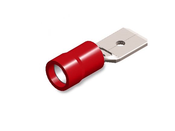 Tirex terminal cable shoe male 6.3mm / 0.5 - 1.5mm² red