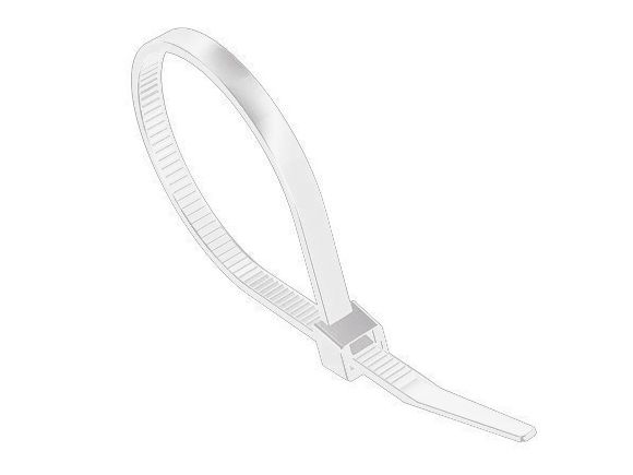 Tirex Tiewrap  9mm / 430mm white 100pcs