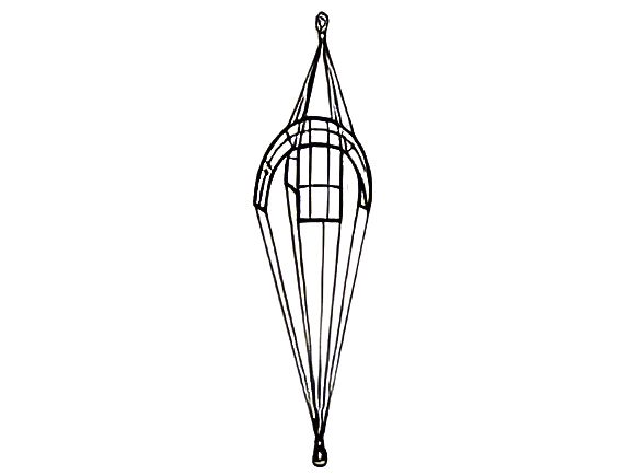 Tost cross-panel winch chute (dyneema)