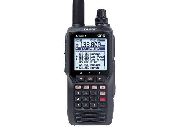 Yaesu handheld 8.33kHz transceiver. (w/ int. GPS + ILS + VOR))